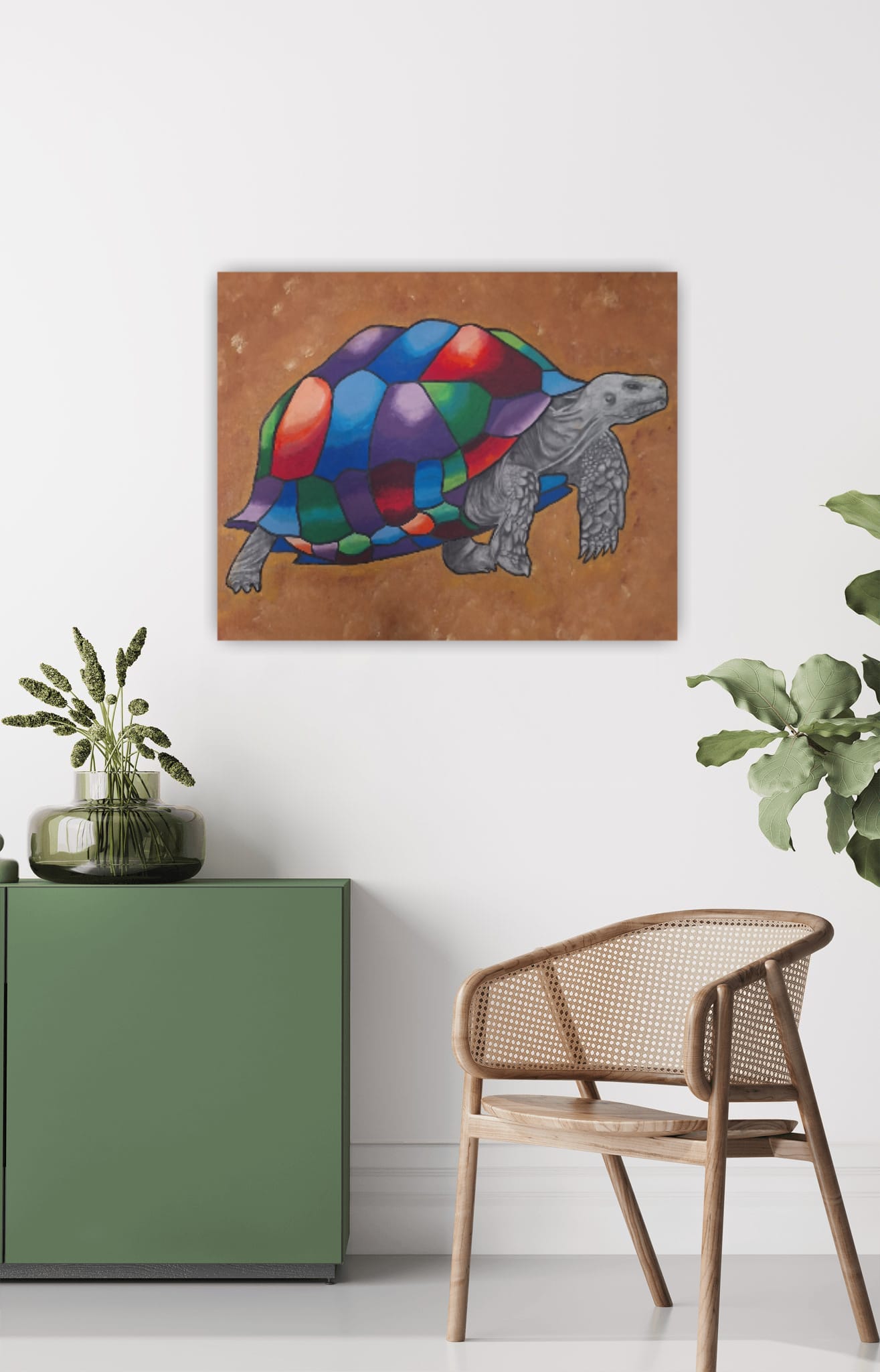 Patchwork Schildkröte - Original